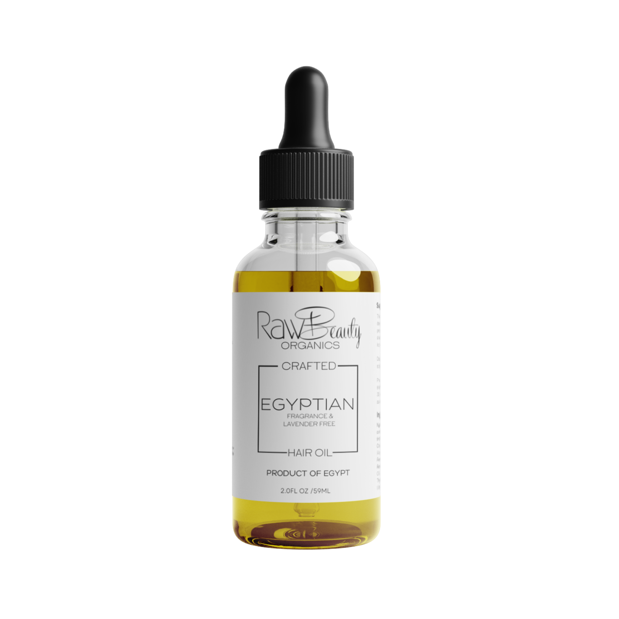 Egyptian Hair Oil - Lavender & Fragrance Free – Raw Beauty Organics